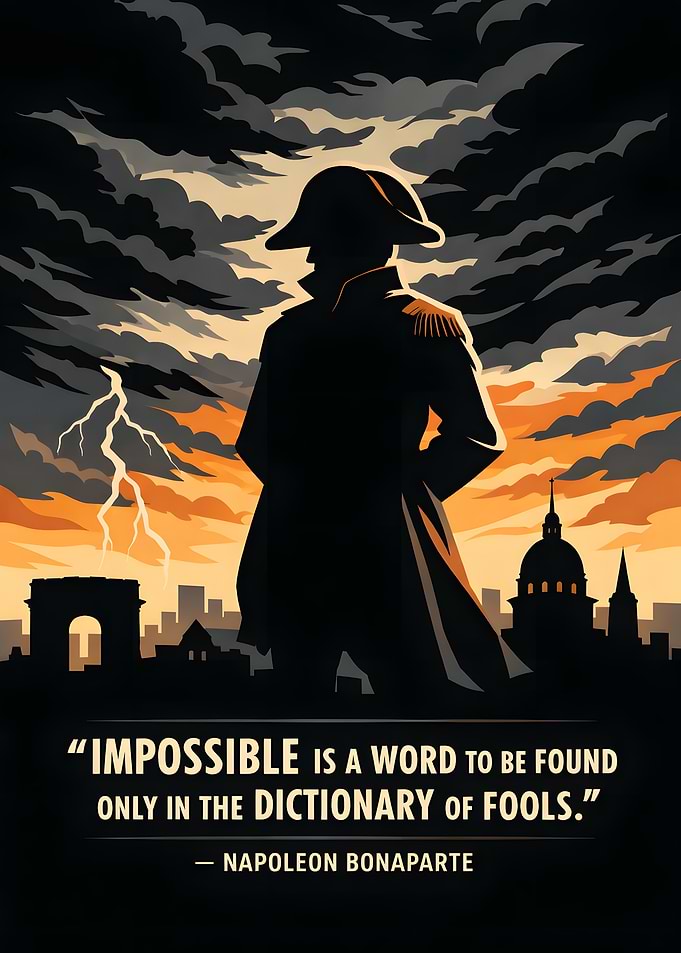 Napoleon Bonaparte Quote Poster