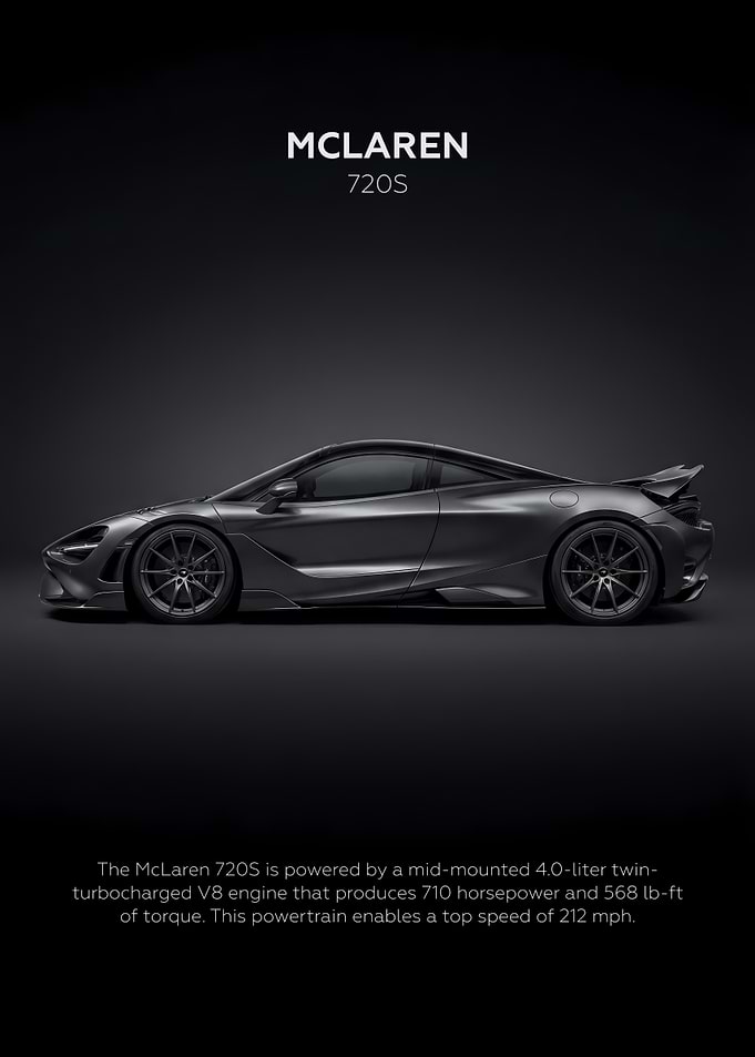 Car McLaren 720S Dark Minimalist
