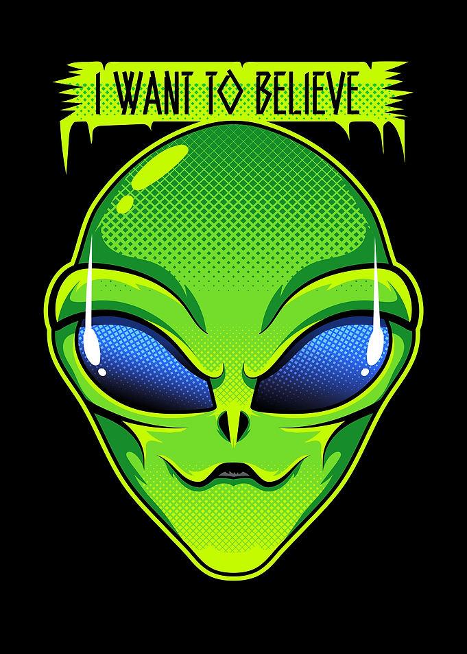 I Want to Believe Alien Head