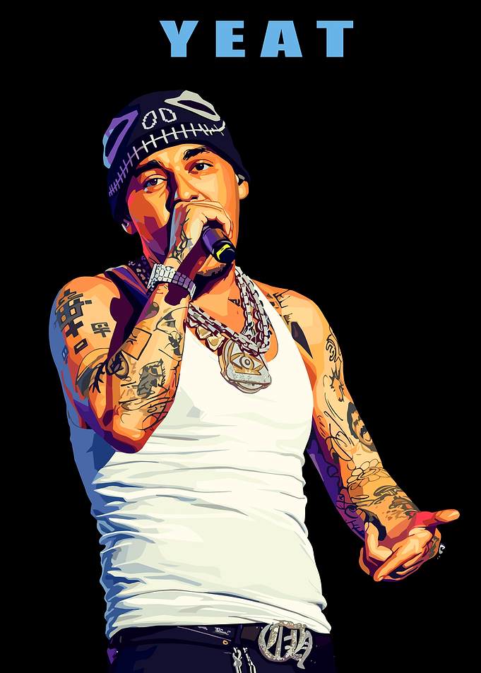 Yeat performing on stage