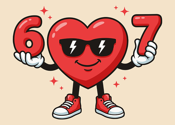 Cute Heart 67 Poster, Funny Love Cartoon Wall Art, Red Heart Character Print