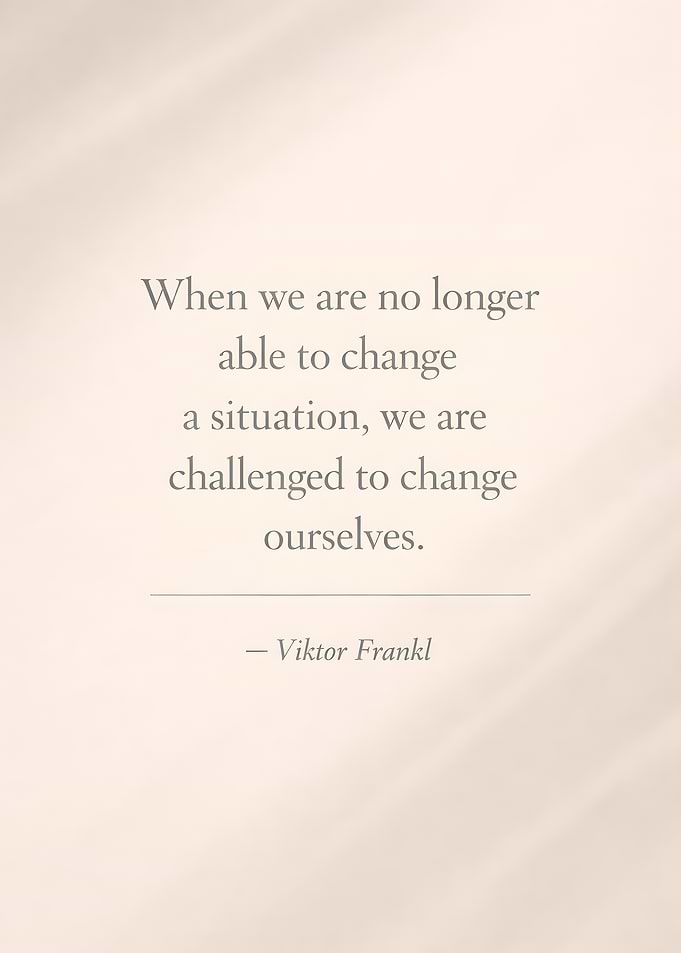 Inspirational Quote by Viktor Frankl