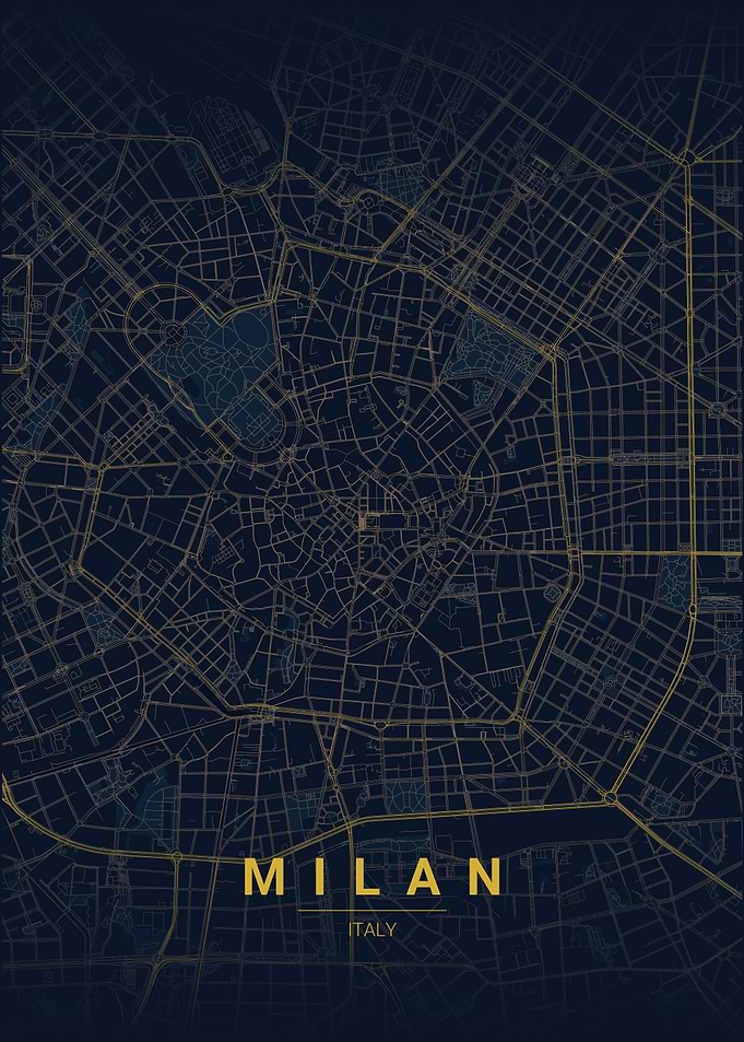 Milan City Map