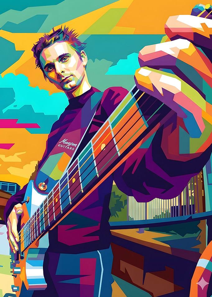 Matt Bellamy Wpap Pop Art