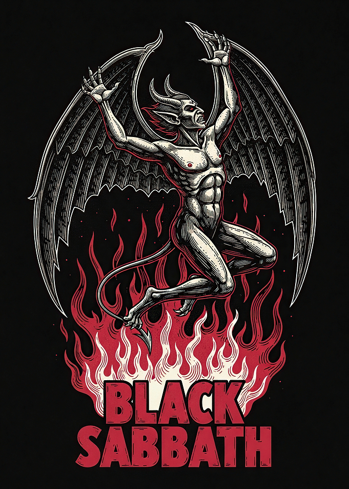 Black Sabbath Demon on Fire