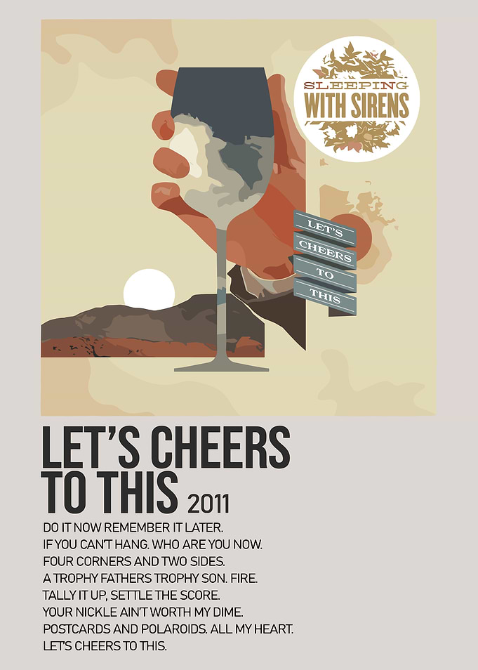 Sleeping With Sirens Let's Cheers To This Album Art