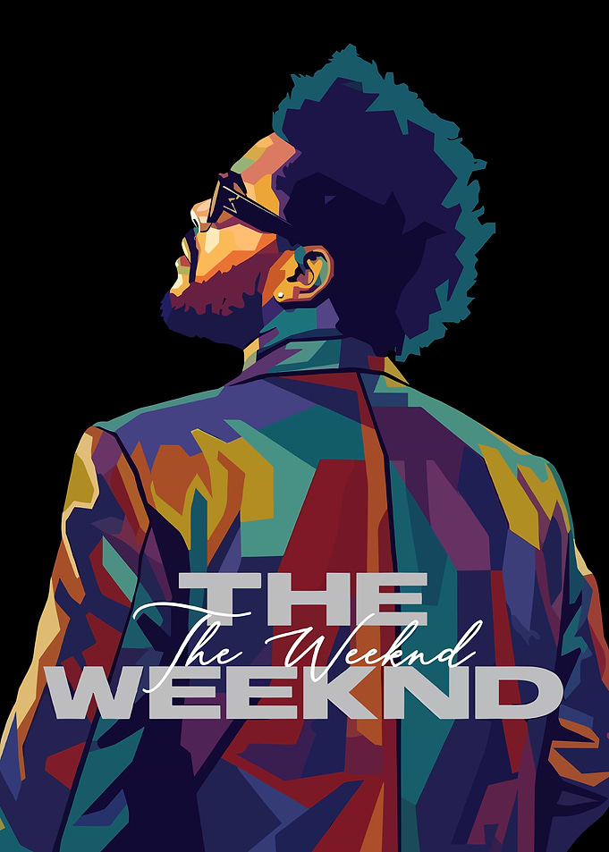 The Weeknd Pop Art Portrait