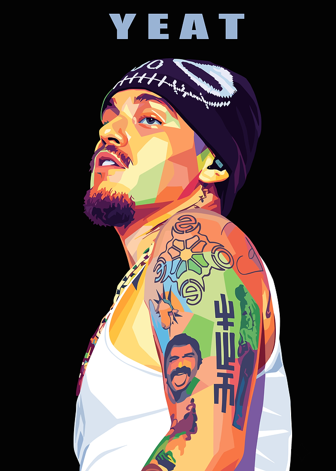 Yeat Pop Art Portrait