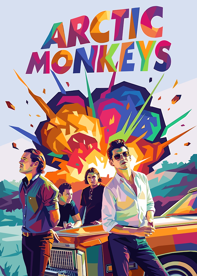 Arctic Monkeys Band Pop Art