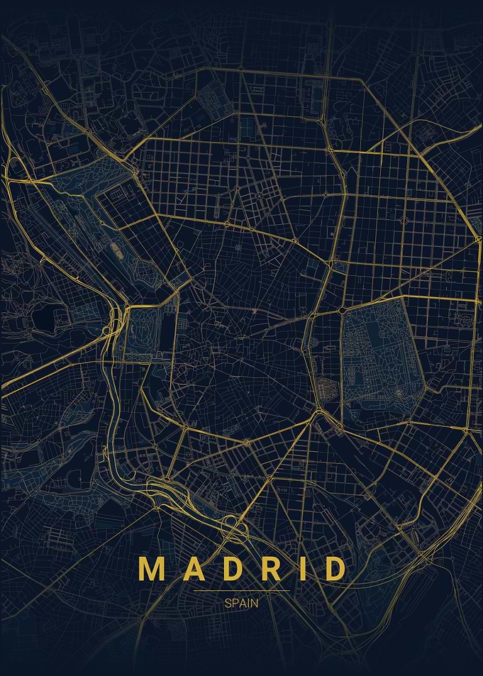 Madrid City Map