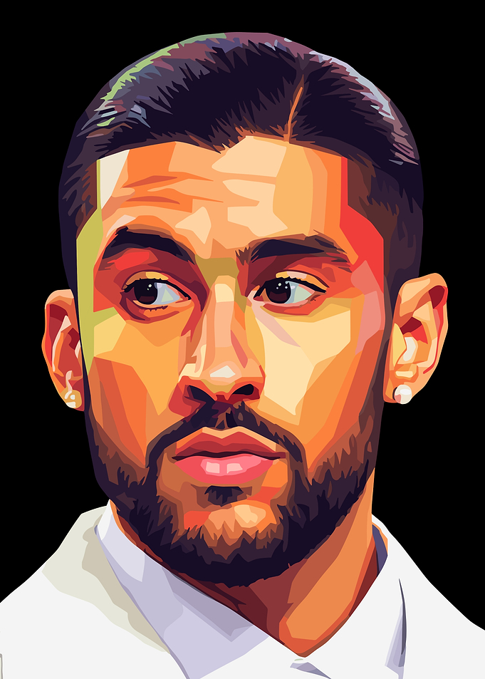 Bad Bunny Pop Art Portrait