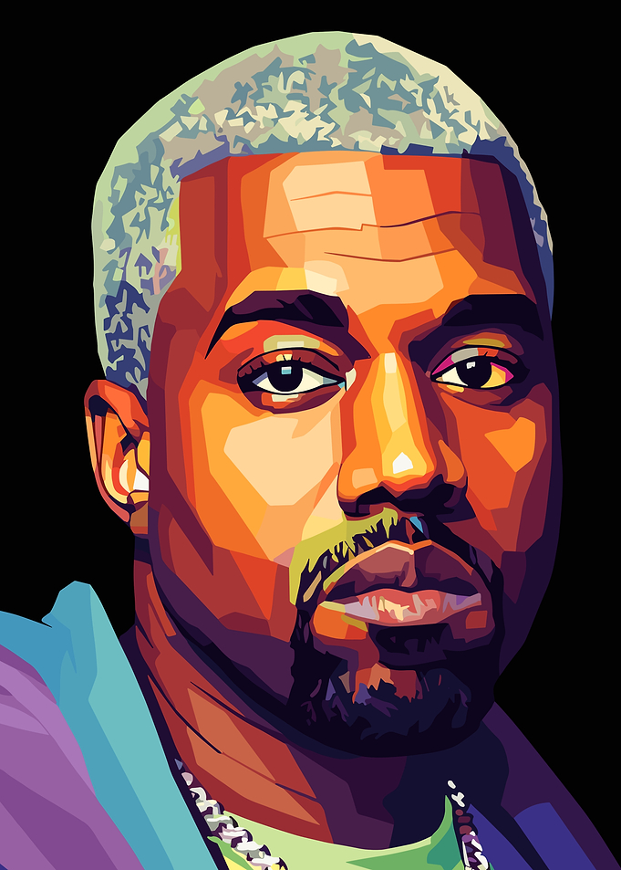 Kanye West Pop Art Portrait