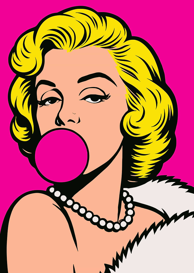 Marilyn Monroe Pop Art Portrait