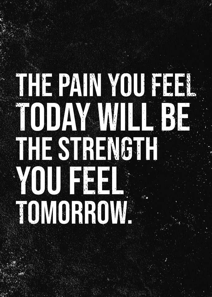 Inspirational Quote About Pain and Strength