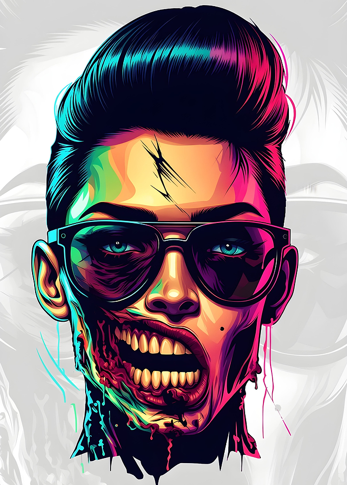Zombie Pop Art Portrait
