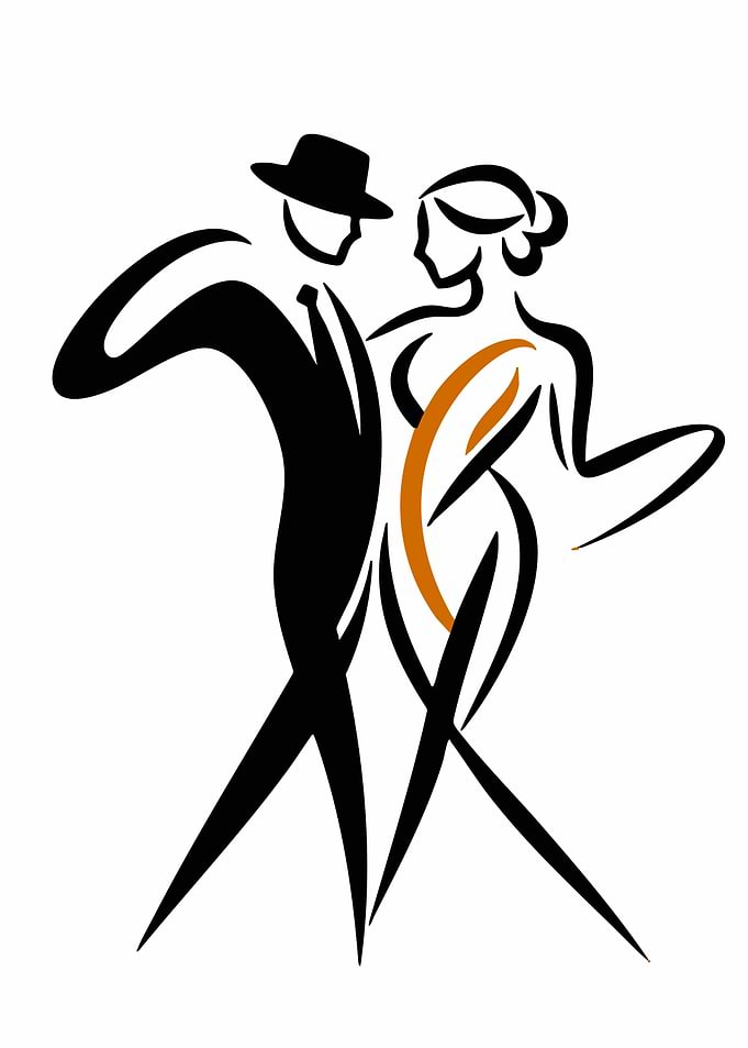 Couple dancing tango