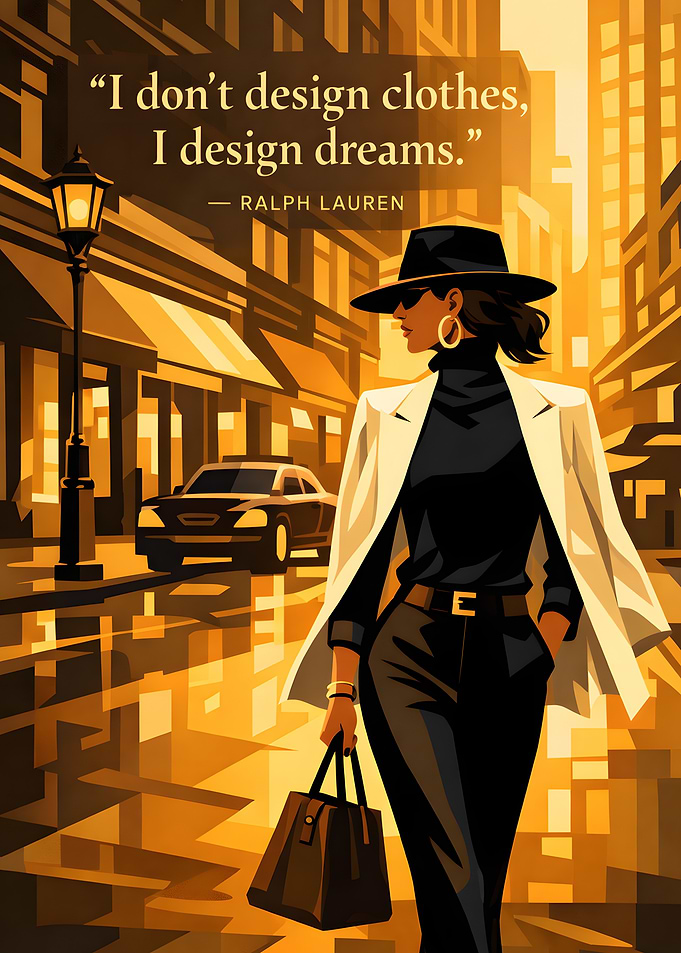 Fashionable woman walking in a city