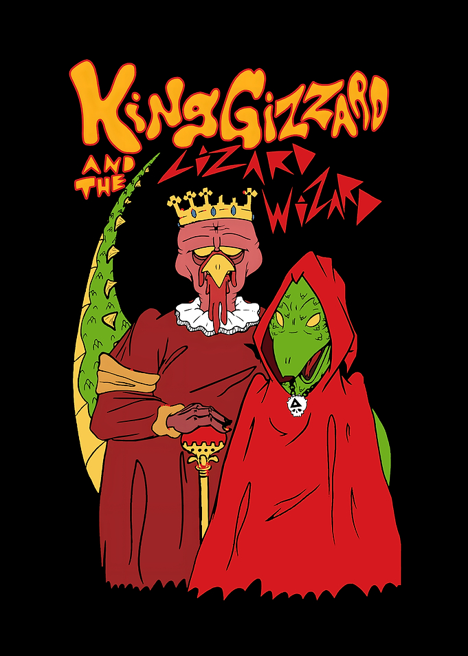 King Gizzard and the Lizard Wizard illustration
