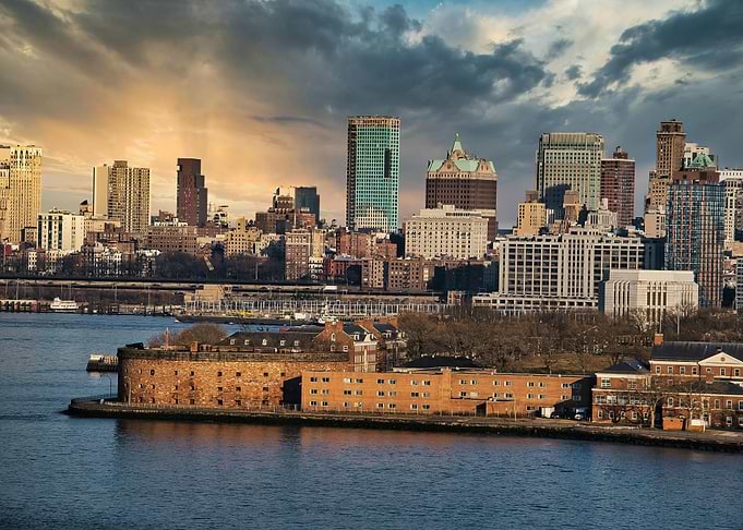 New York City Skyline with Fort