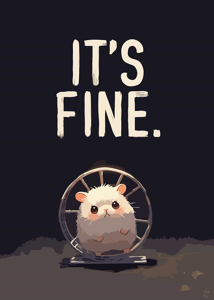 Cute Hamster Running on Wheel