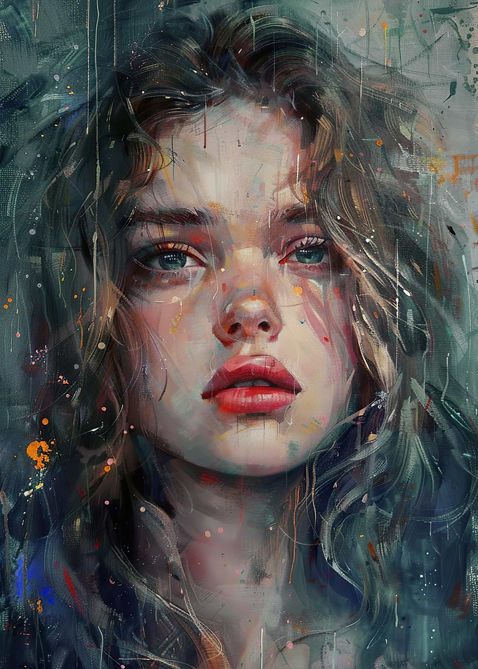Expressive Portrait of a Young Woman