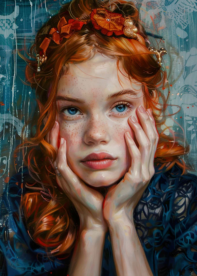 Portrait of a Young Woman with Red Hair