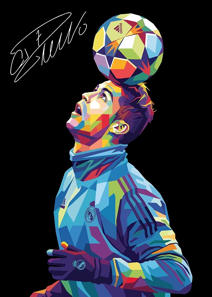 Cristiano Ronaldo Pop Art potrait