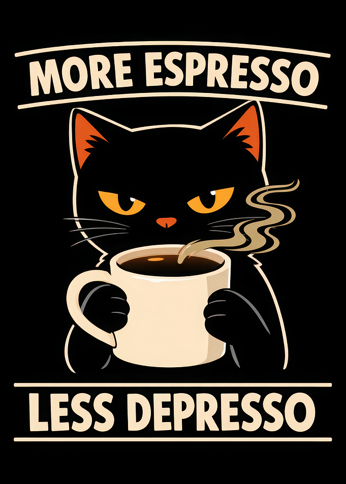 Black Cat with Espresso