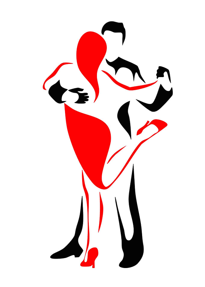 Couple Dancing Tango