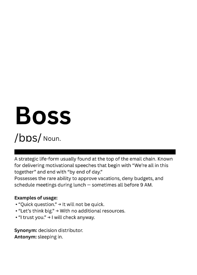 Boss Definition