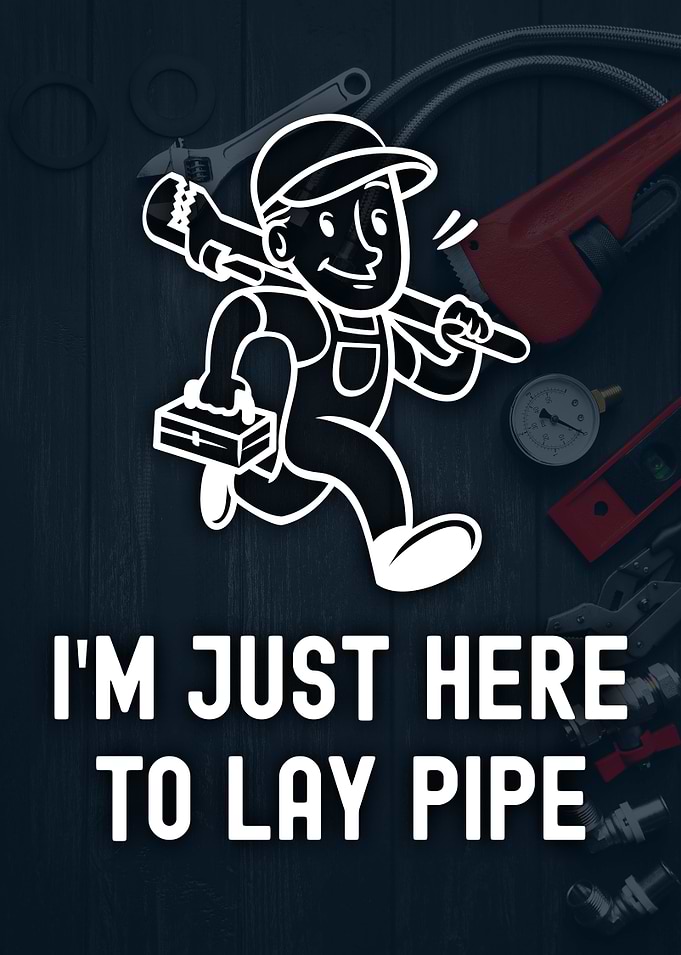 Plumber with Wrench and Toolbox