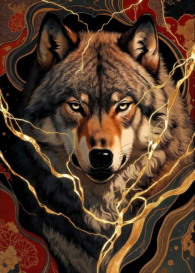 Kintsugi Wolf