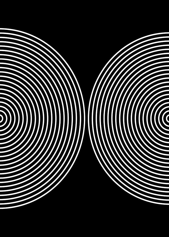 Abstract concentric circles pattern