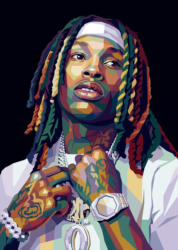 King Von Pop Art Portrait