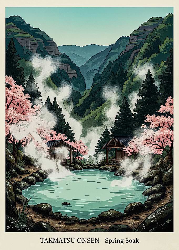Takmatsu Onsen Spring Soak