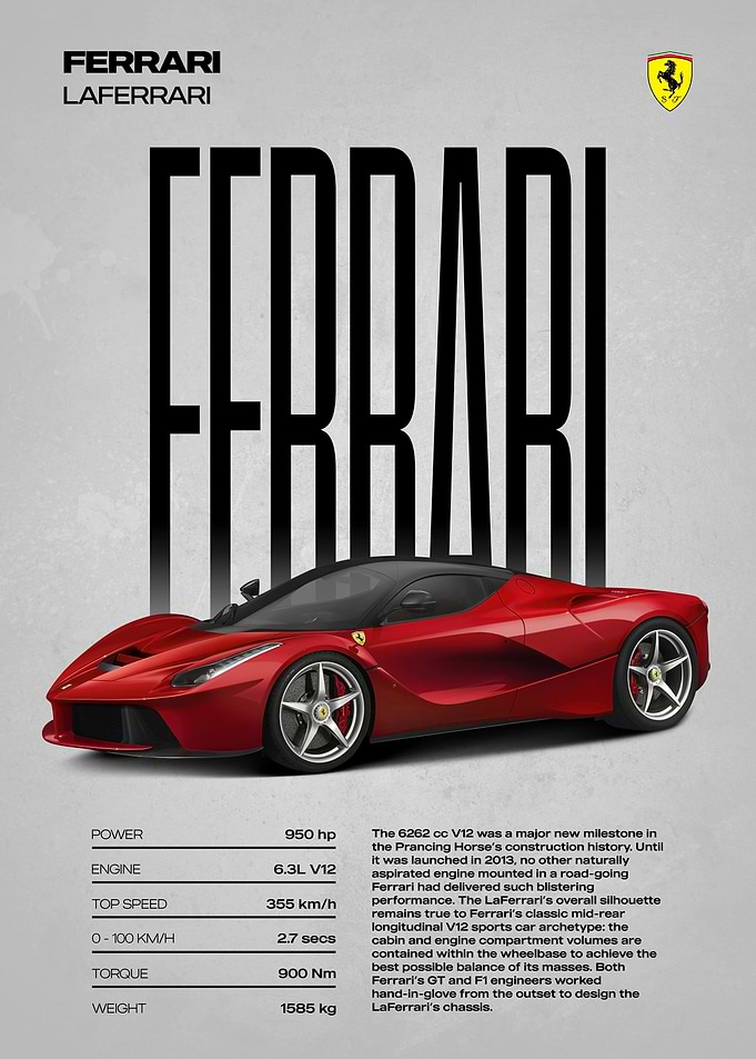 Ferrari LaFerrari Poster