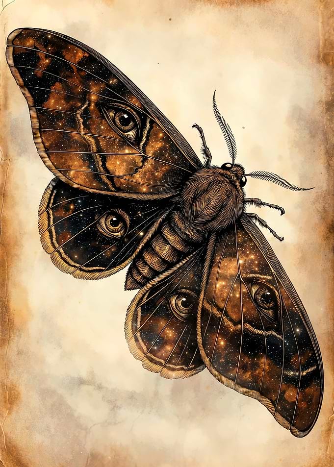 Moth with Eye Patterns