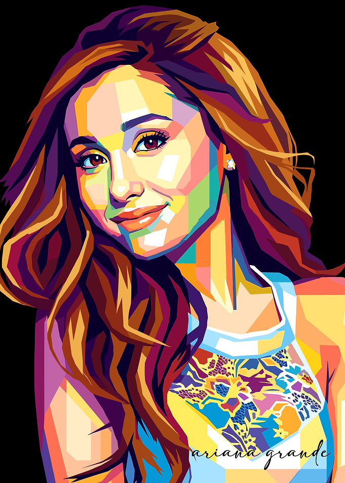 Ariana Grande Pop Art Portrait