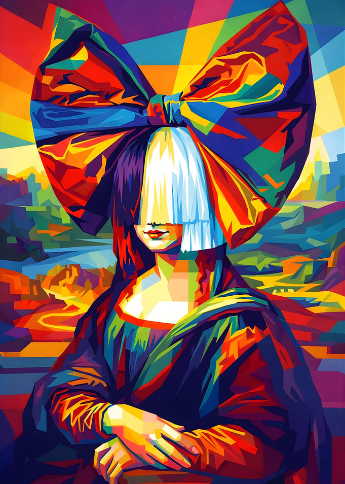 Sia Iconic Bow Pop Art