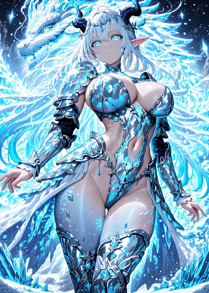 Ice Dragon Elf Warrior