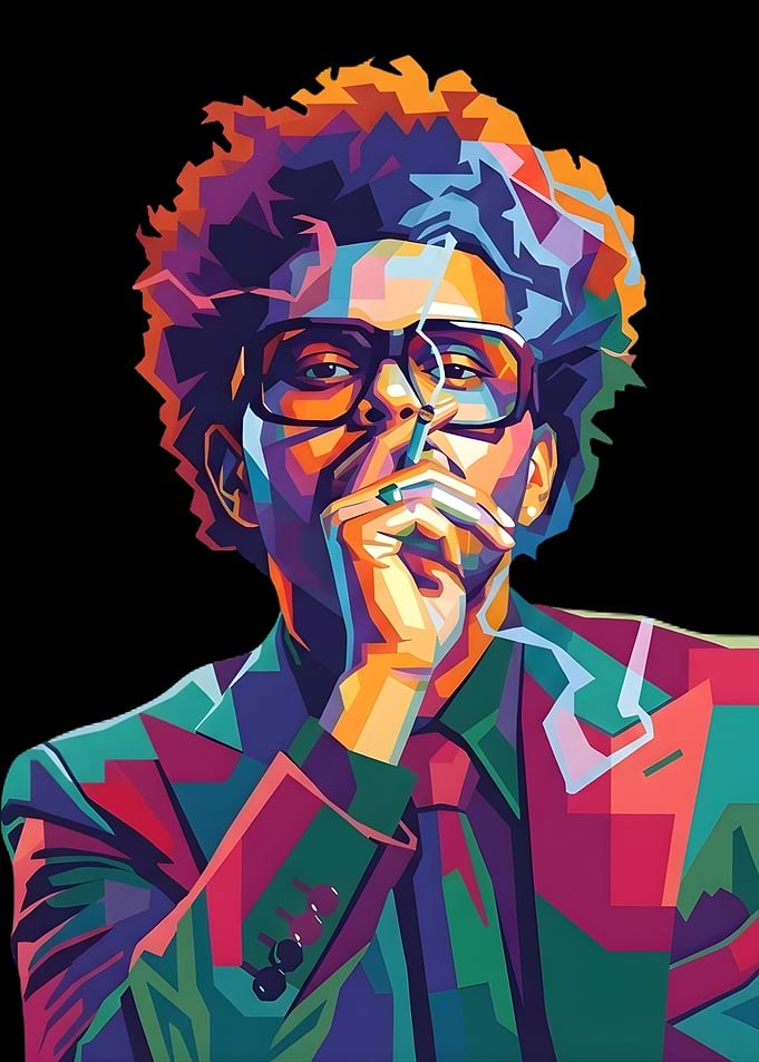 The Weeknd Portrait Pop Art