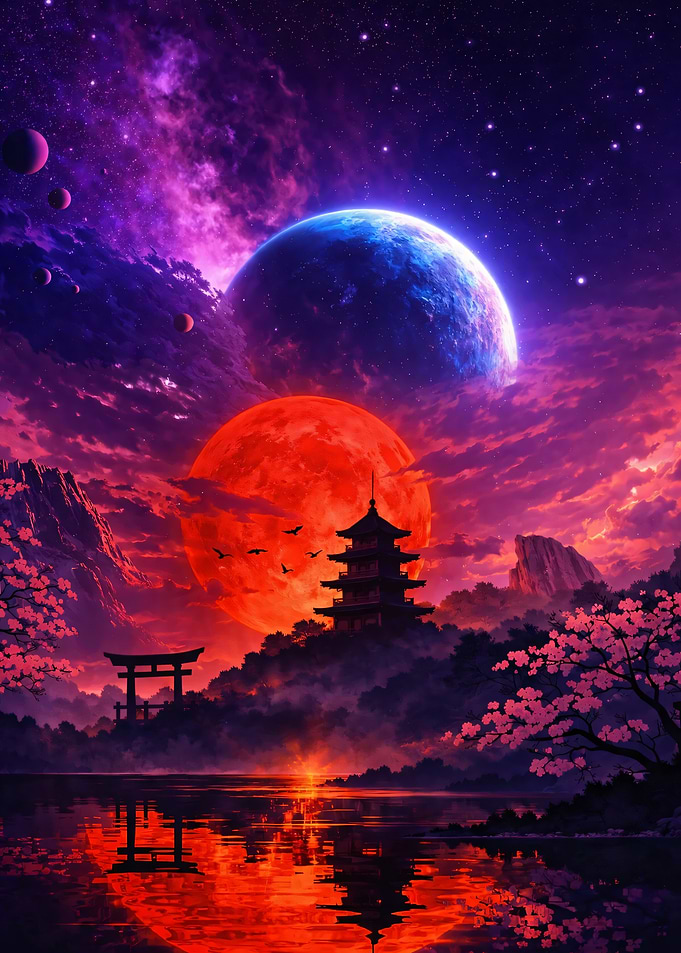 Cosmic Japanese Landscape