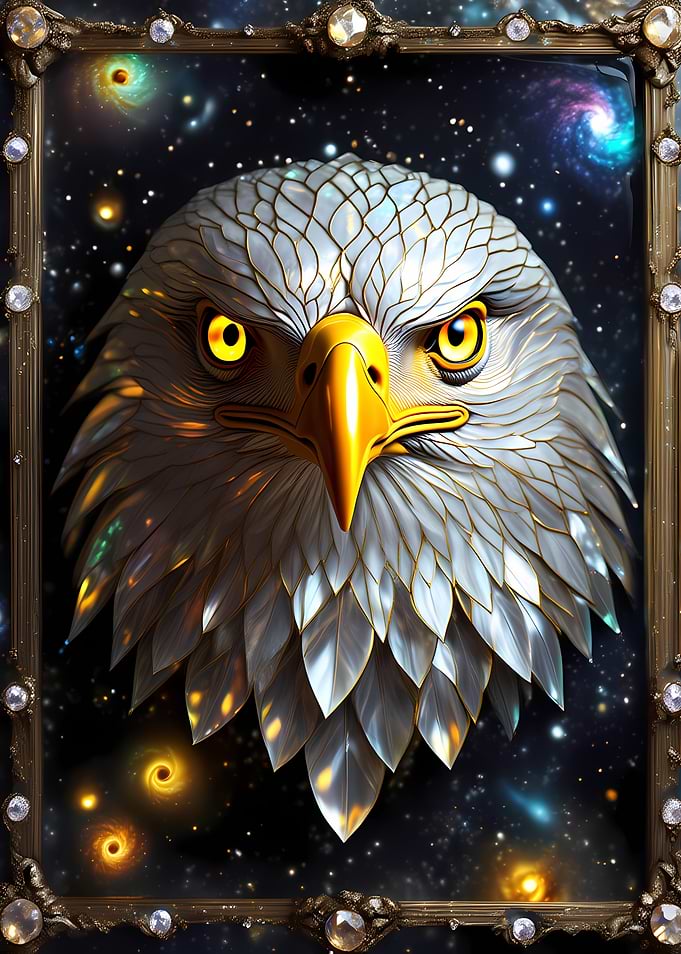 Eagle in a Cosmic Frame