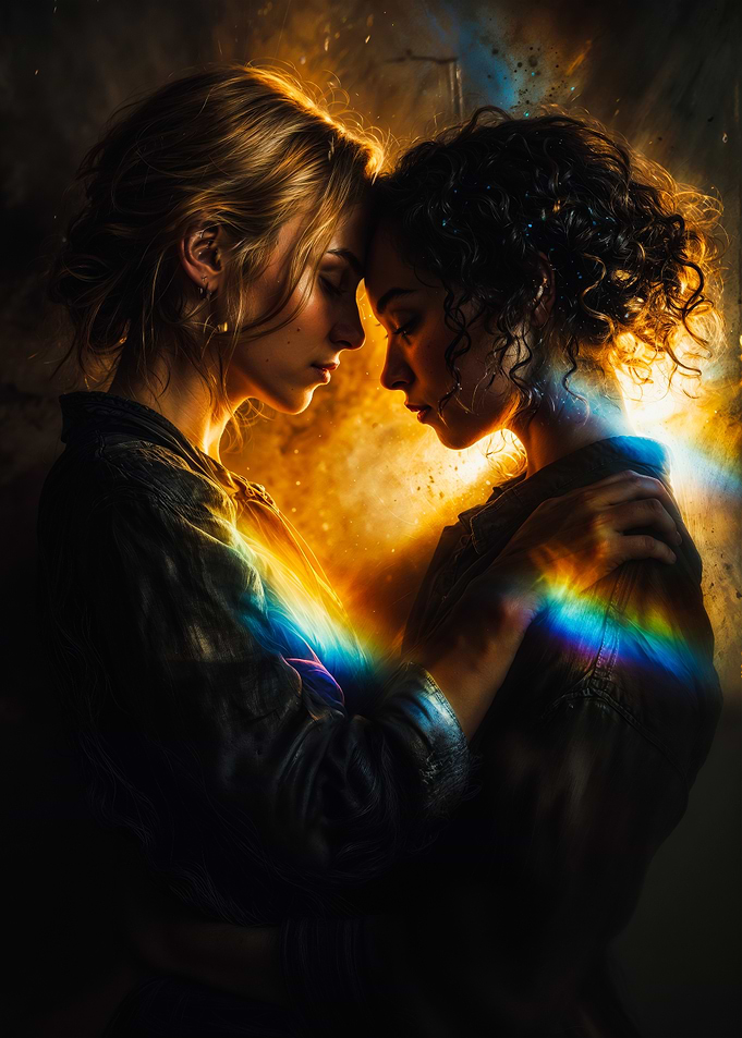 Ethereal Rainbow Female Couple