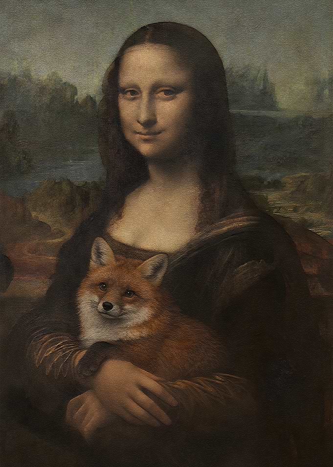 Mona Lisa with a Fox