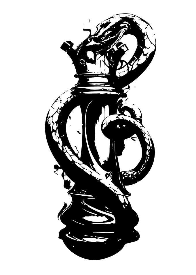 Serpent Chess Piece