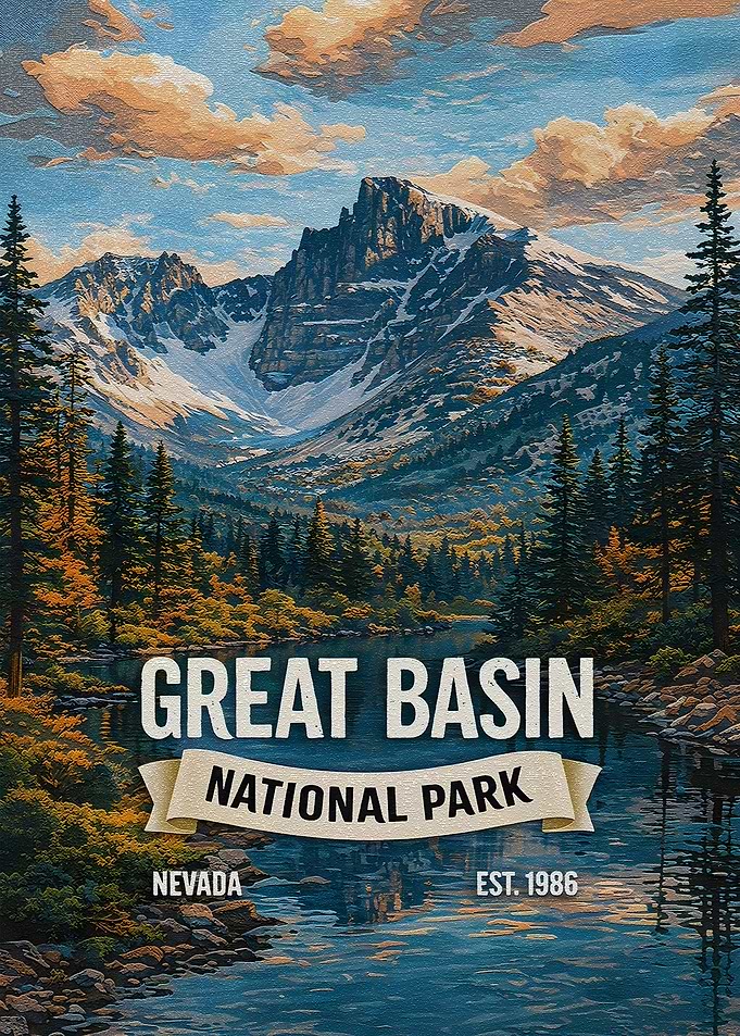 Great Basin National Park Vintage Poster
