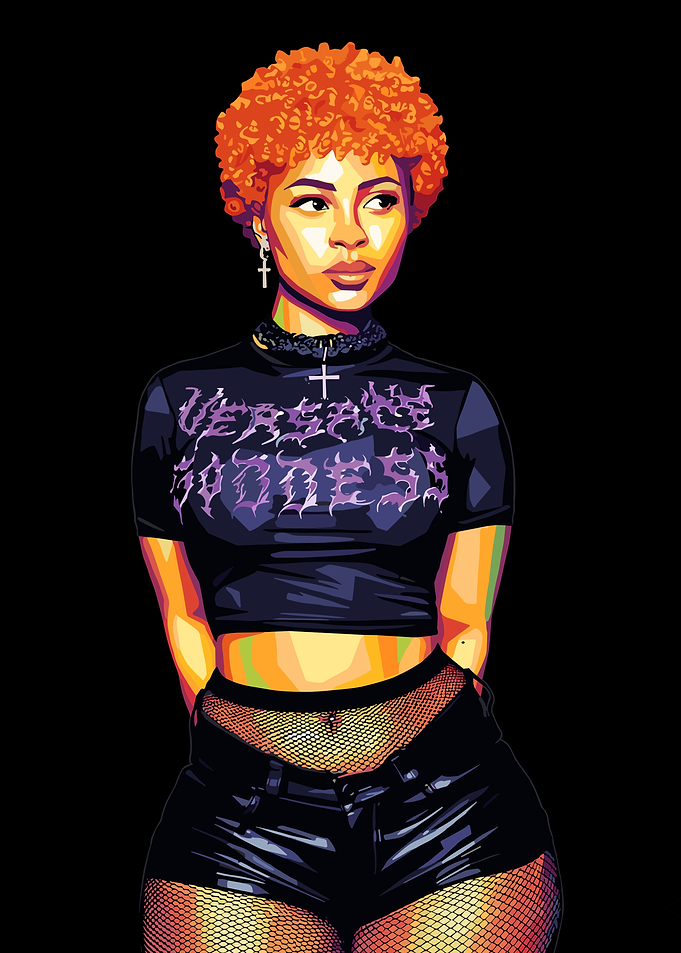 Ice Spice Pop Art Portrait