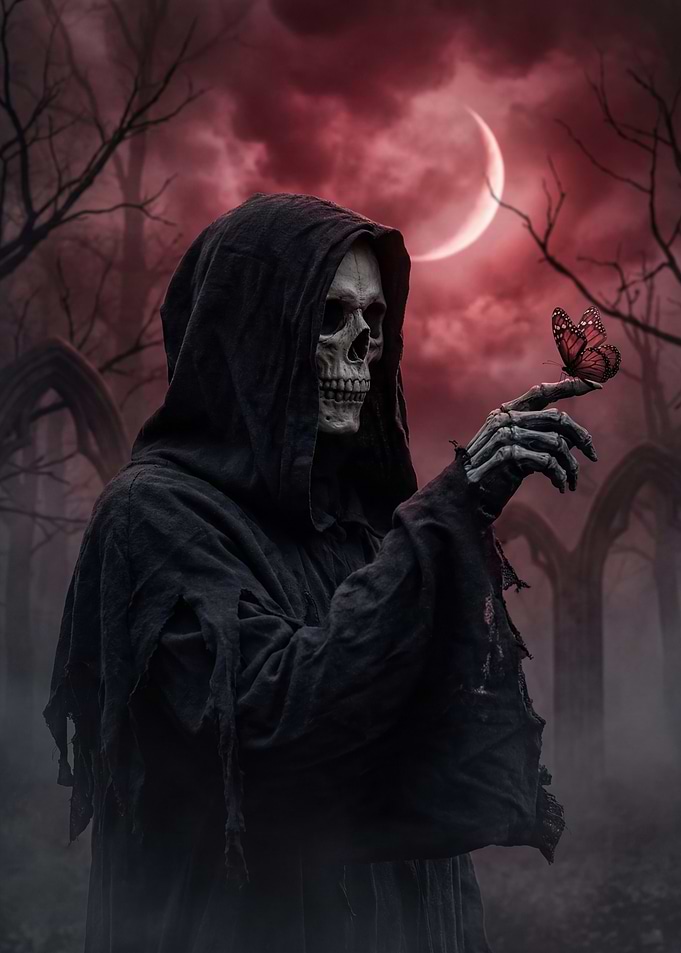 Grim Reaper with Butterfly