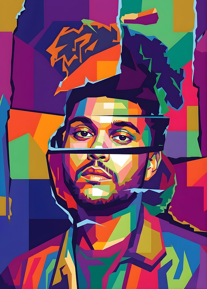 The Weeknd Pop Art Portrait